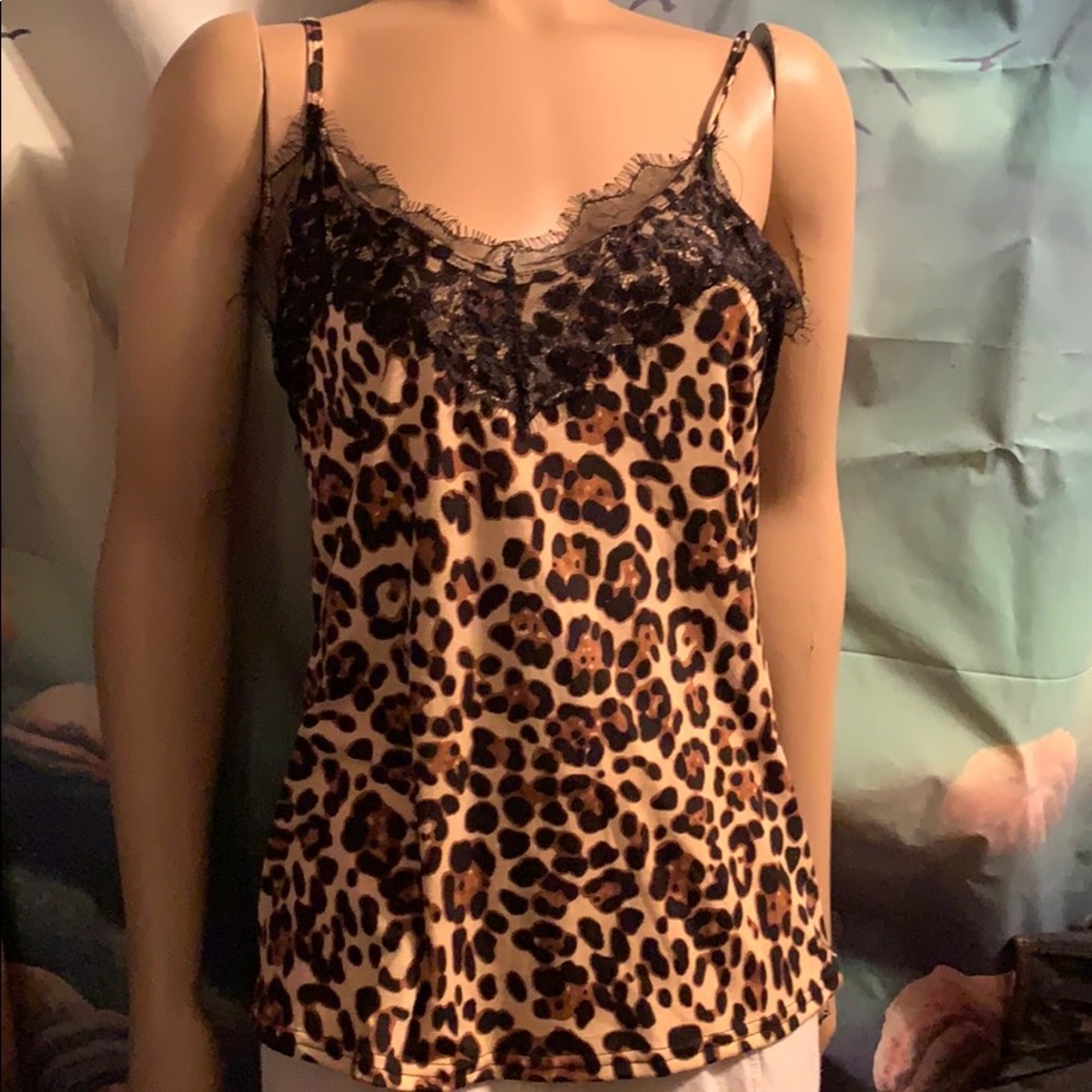 Leopard medium cami /top new no tags